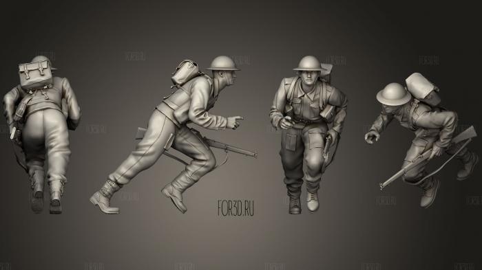 Британские солдаты 2 3d stl модель для ЧПУ